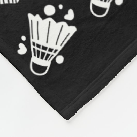 Badminton Shuttle Dancing 4 Fleecedecke (Ecke)