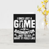 Badminton Shuttle einmal verloren Shuttle Player B Karte (Gelbe Blume)