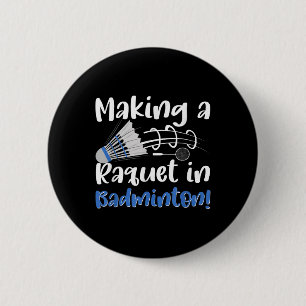 Badminton-Shuttle-Enthusiast Sport-Schläger-Traine Button