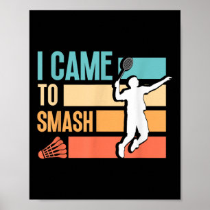 Badminton-Shuttle-Enthusiast-Sport-Schläger-Traine Poster
