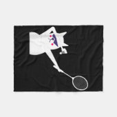 Badminton Shuttle für Männer Frauen Kinder Fleecedecke (Vorderseite (Horizontal))