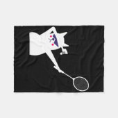 Badminton Shuttle für Männer Frauen Kinder Fleecedecke (Vorderseite (Horizontal))