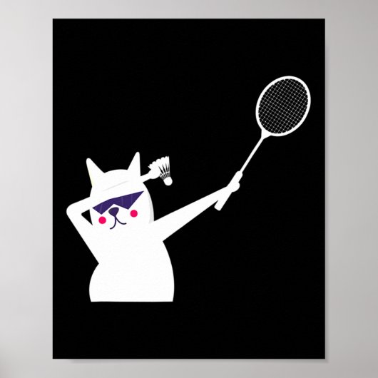 Badminton Shuttle für Männer Frauen Kinder Poster (Vorne)
