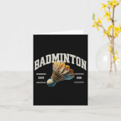 Badminton Shuttle Karte (Gelbe Blume)