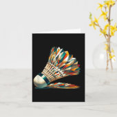 Badminton Shuttle Karte (Gelbe Blume)