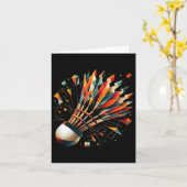 Badminton Shuttle Karte (Gelbe Blume)