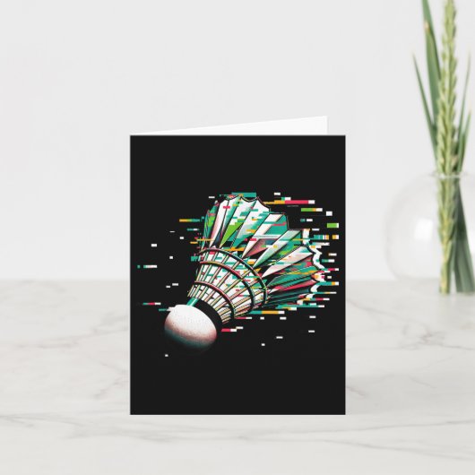 Badminton Shuttle Karte (Vorderseite)