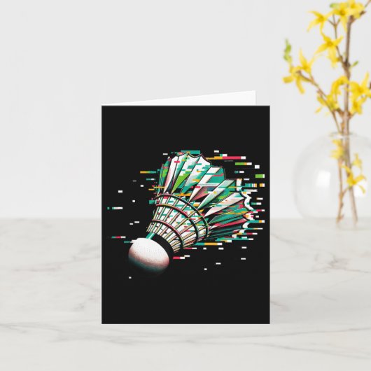 Badminton Shuttle Karte (Gelbe Blume)