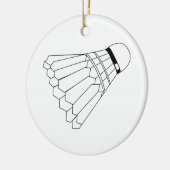 Badminton Shuttle Keramikornament (Links)