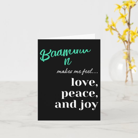 Badminton Shuttle Liebe Peace Joy Racket Sport Karte (Gelbe Blume)