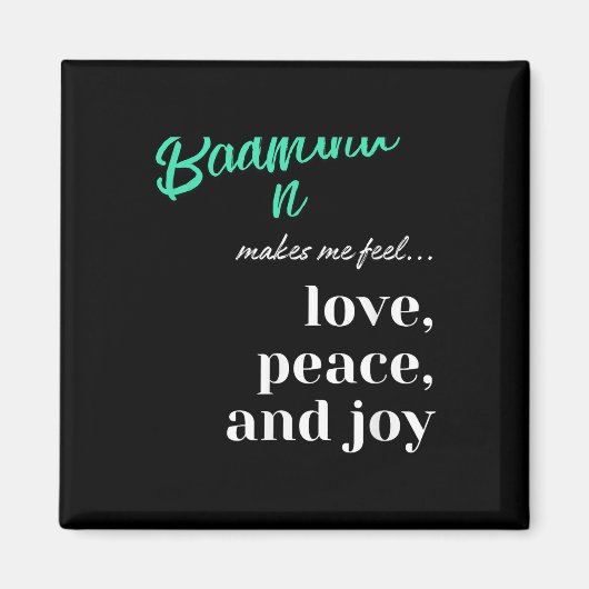 Badminton Shuttle Liebe Peace Joy Racket Sport Magnet (Vorne)