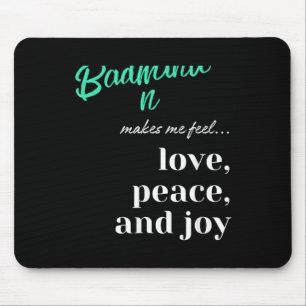 Badminton Shuttle Liebe Peace Joy Racket Sport Mousepad