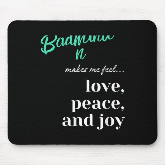 Badminton Shuttle Liebe Peace Joy Racket Sport Mousepad (Vorne)