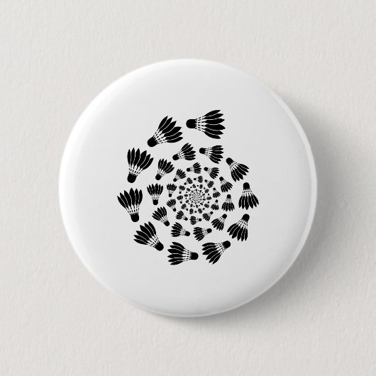 Badminton Shuttle Liebe Team Player Coach Button (Vorderseite)