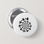 Badminton Shuttle Liebe Team Player Coach Button (Vorne & Hinten)