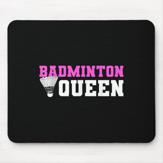 Badminton-Shuttle-Liebhaber Badminton-Spieler  Mousepad (Vorne)