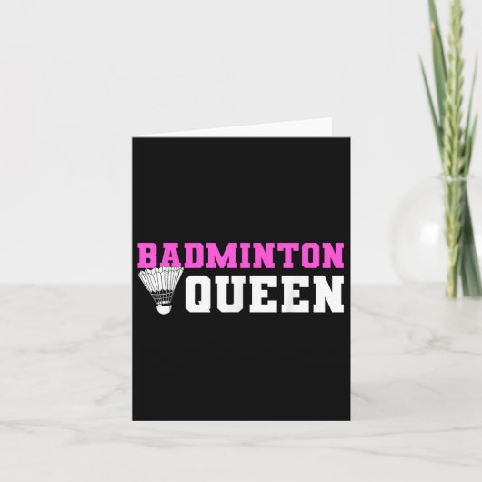 Badminton Shuttle Lover Badminton Player Karte (Vorderseite)