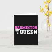 Badminton Shuttle Lover Badminton Player Karte (Gelbe Blume)