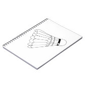 Badminton Shuttle Notizblock (Linke Seite)