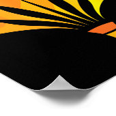 Badminton Shuttle Player Featherball  Poster (Ecke)