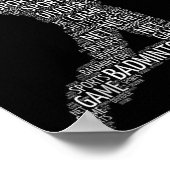 Badminton Shuttle Player Poster (Ecke)