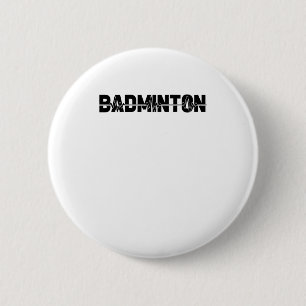 Badminton Shuttle Player - Team Racquet Ekg Heartb Button