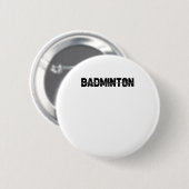 Badminton Shuttle Player - Team Racquet Ekg Heartb Button (Vorne & Hinten)