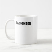 Badminton Shuttle Player - Team Racquet Ekg Heartb Kaffeetasse (Links)