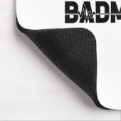 Badminton Shuttle Player - Team Racquet Ekg Heartb Mousepad (Ecke)