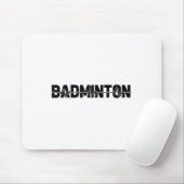 Badminton Shuttle Player - Team Racquet Ekg Heartb Mousepad (Mit Mouse)