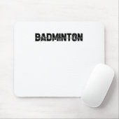 Badminton Shuttle Player - Team Racquet Ekg Heartb Mousepad (Mit Mouse)