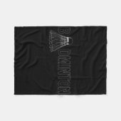 Badminton Shuttle Player Trainer _1 Fleecedecke (Vorderseite (Horizontal))