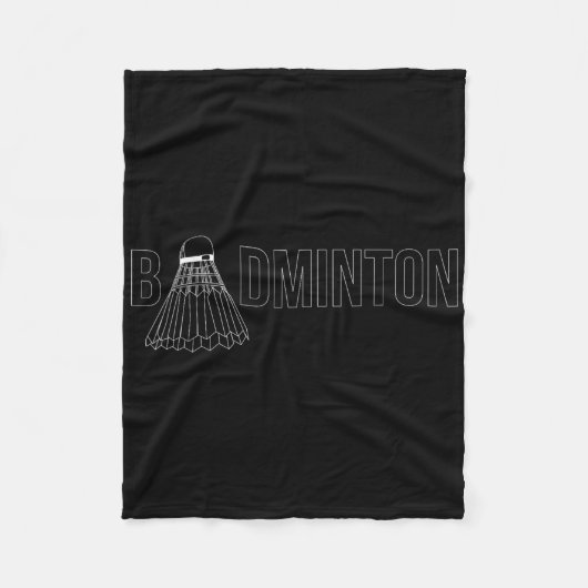 Badminton Shuttle Player Trainer _1 Fleecedecke (Vorderseite)