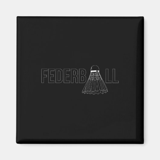 Badminton Shuttle Player Trainer Magnet (Vorne)