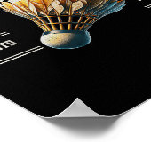 Badminton Shuttle Poster (Ecke)