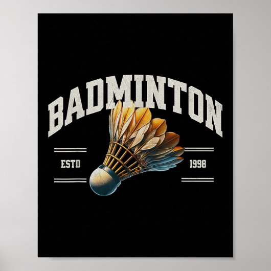 Badminton Shuttle Poster (Vorne)