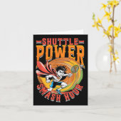 Badminton Shuttle Power Smash Hour Karte (Gelbe Blume)