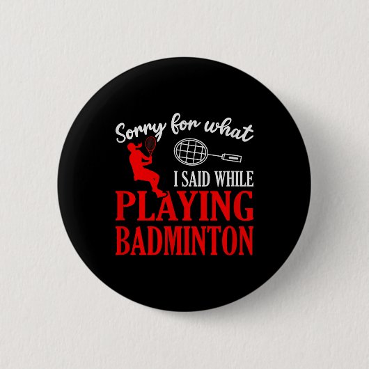 Badminton Shuttle Racket Badminton Player 1  Button (Vorderseite)