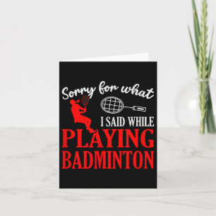 Badminton Shuttle Racket Badminton Player 1 Karte