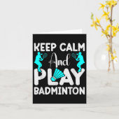 Badminton Shuttle Racket Badminton Player 3 Karte (Gelbe Blume)