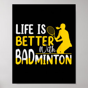 Badminton Shuttle Racket Badminton Player _8 Poster