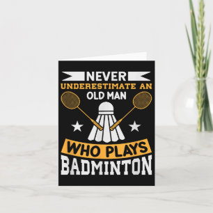 Badminton Shuttle Racket Badminton Player Karte