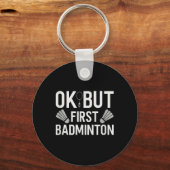 Badminton-Shuttle-Racket Badminton-Spieler 2 Schlüsselanhänger (Vorderseite)