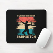 Badminton-Shuttle-Racket Badminton-Spieler Mousepad (Mit Mouse)