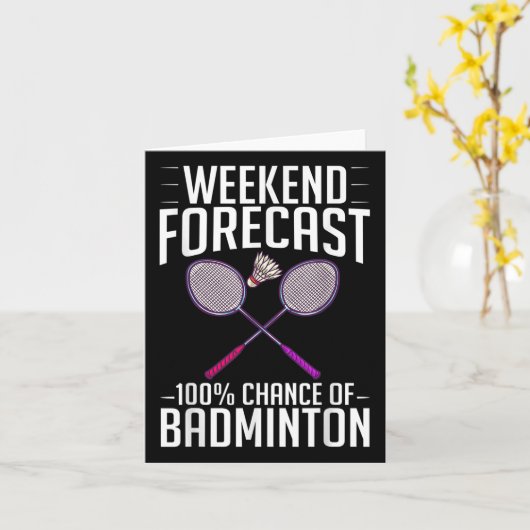 Badminton Shuttle Racket Birdie Player Karte (Gelbe Blume)