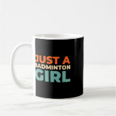 Badminton Shuttle - Racket Player nur ein Badminto Kaffeetasse (Links)