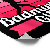 Badminton Shuttle Racket - Racquet Just A Badminto Poster (Ecke)