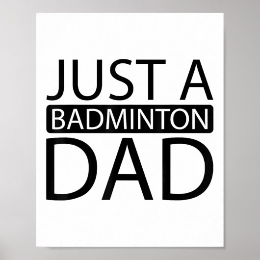 Badminton Shuttle Racket Racquet - Nur ein Badmint Poster (Vorne)