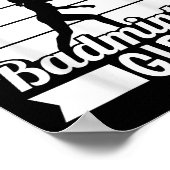 Badminton Shuttle Racket Racquet - Nur ein Badmint Poster (Ecke)