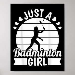 Badminton Shuttle Racket Racquet - Nur ein Badmint Poster